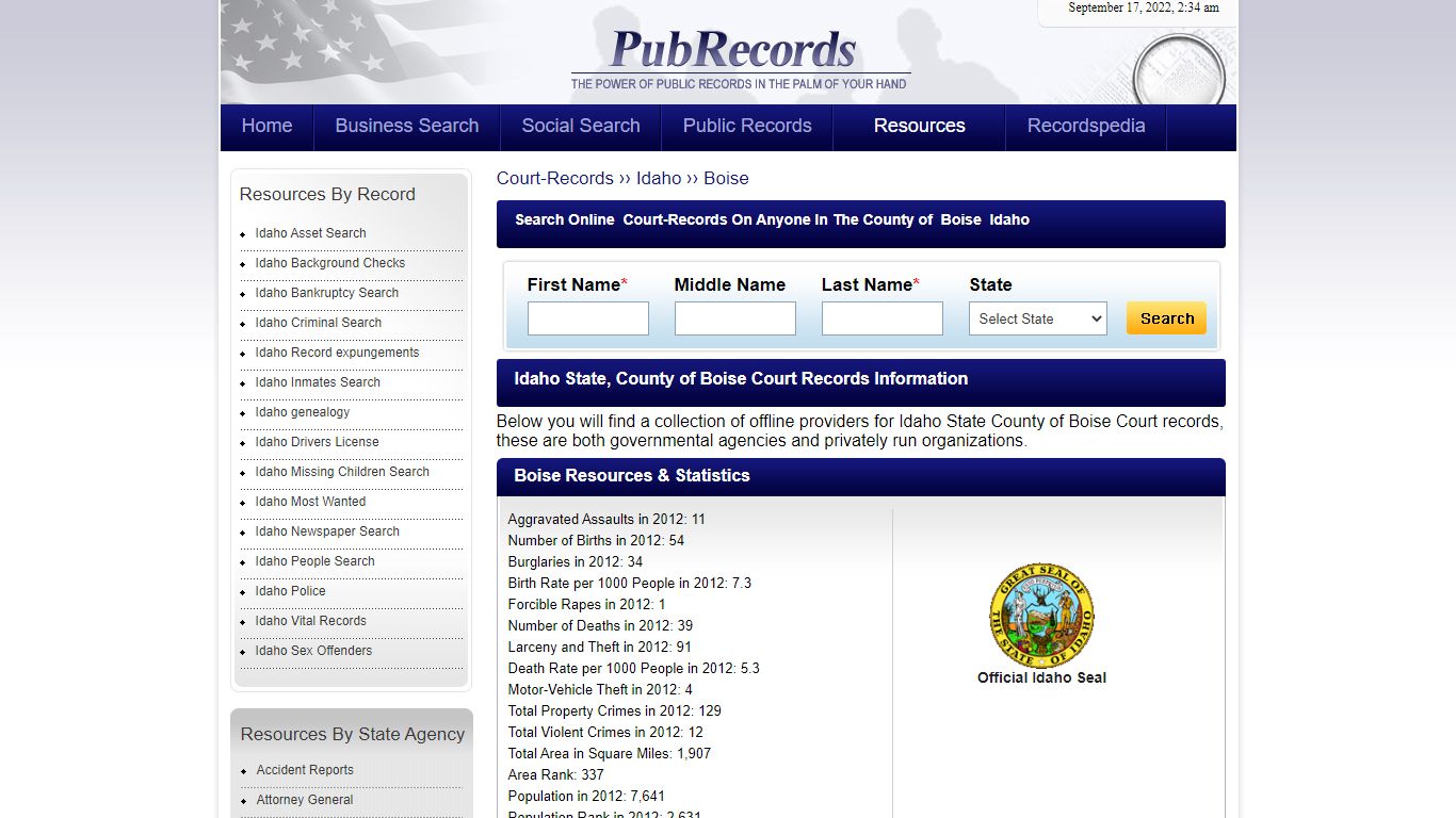 Boise County, Idaho Court Records
